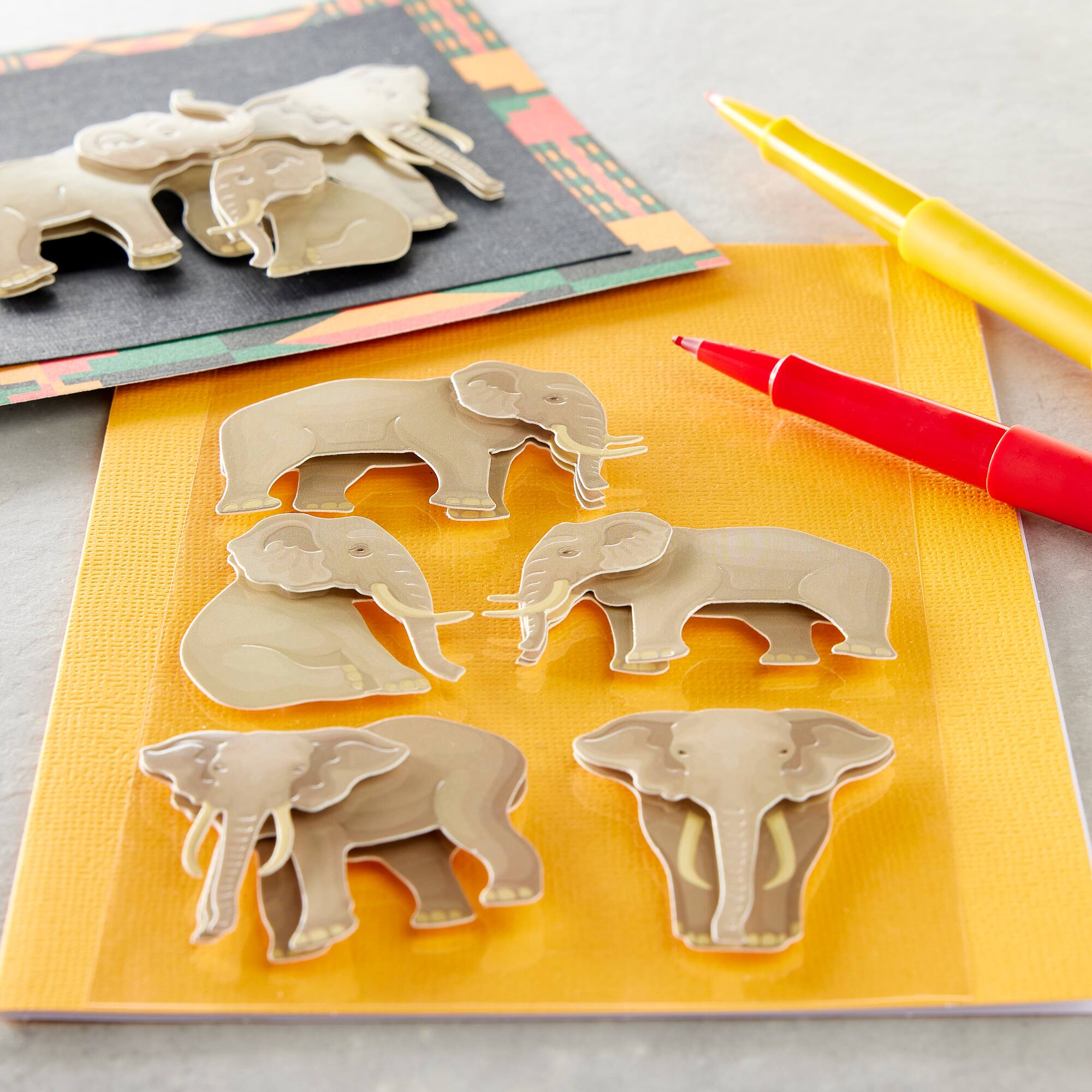 12 Pack: Elephant Stickers by Recollections™